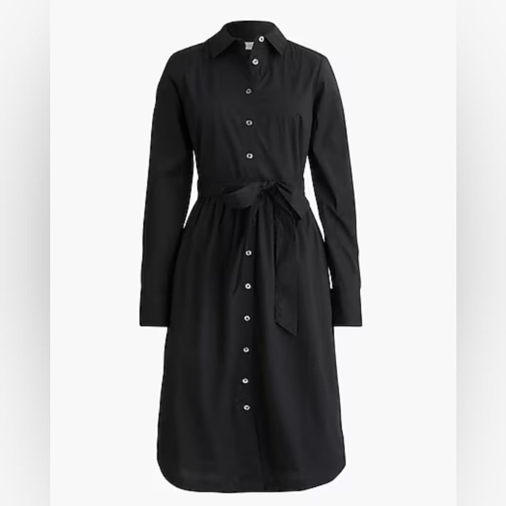 Elegant Black Shirt Dress